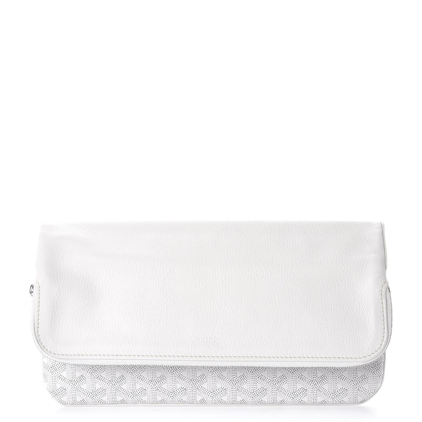 Goyardine Sainte Marie Soft Clutch White