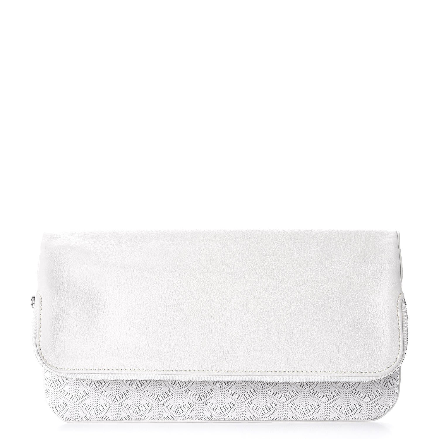 Goyard Goyardine Sainte Marie Soft Clutch White 3 of 8
