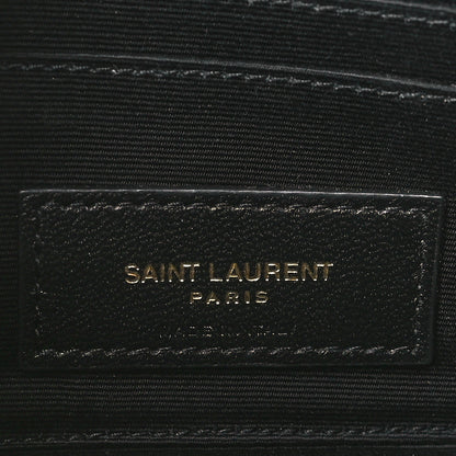 Saint Laurent Grained Lambskin Quilted Mini Becky Double Zip Bag Natural Tan 7 of 10