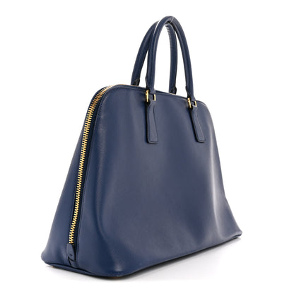 Prada Saffiano Lux Large Promenade Tote Bluette 3 of 15