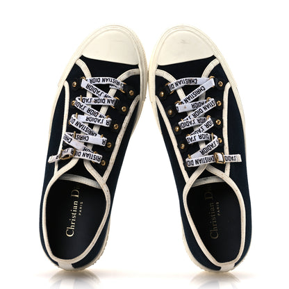 Christian Dior Canvas Womens Walk'n'Dior Low Top Sneakers 40 Navy 2 of 16