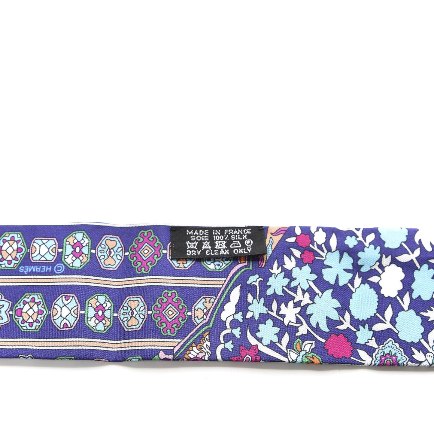 Silk Tapis Persans Twilly Vert Bleu Fuchsia