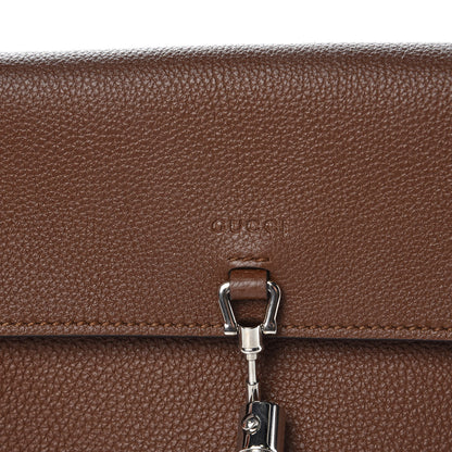 Gucci Grand Prix Calfskin Jackie Convertible Shoulder Bag Nut Brown 7 of 9