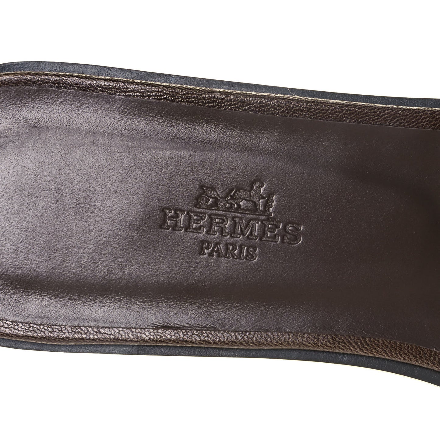 Goatskin Oran Sandals 39.5 Gris Galet