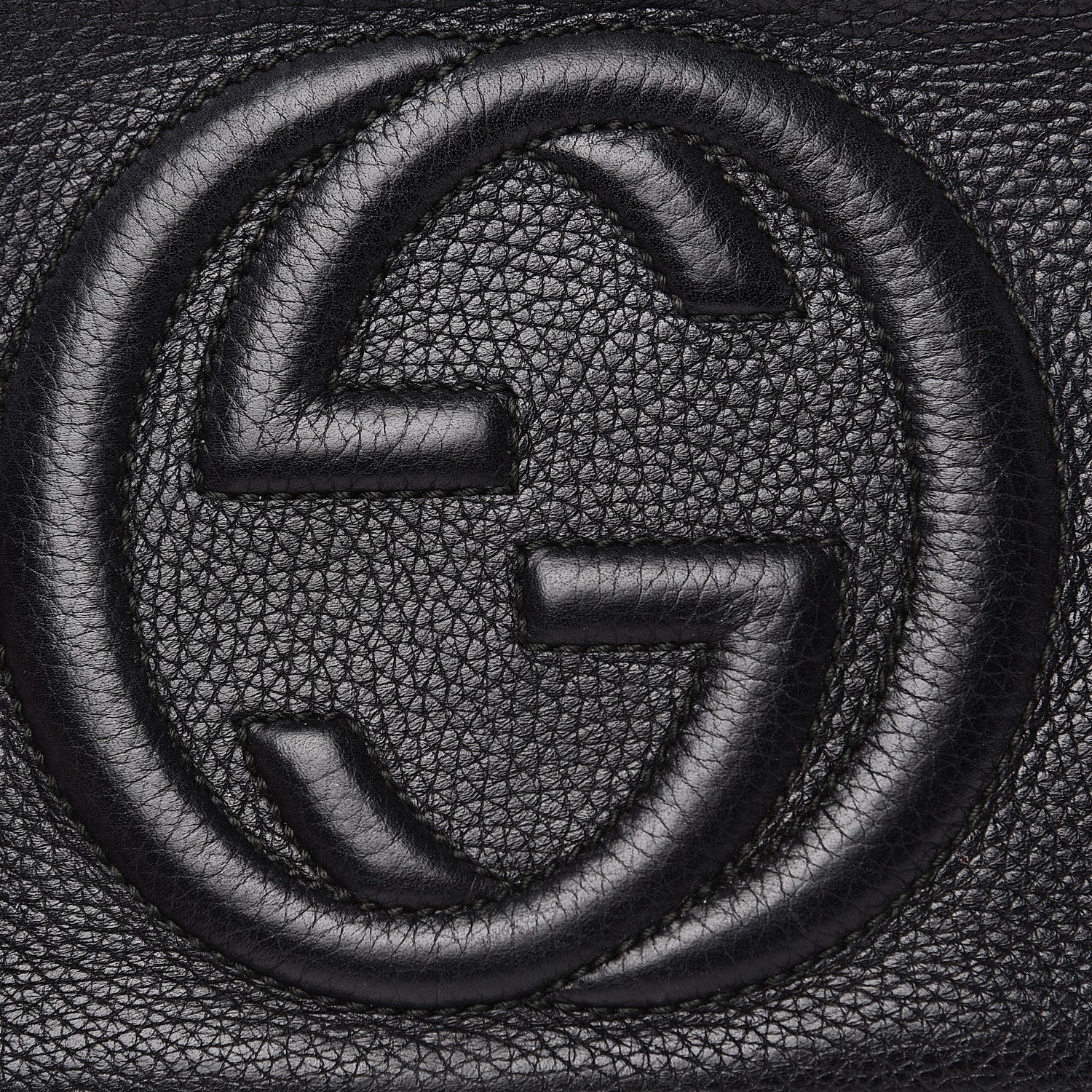 Gucci Pebbled Calfskin Small Soho Disco Bag Black 9 of 15