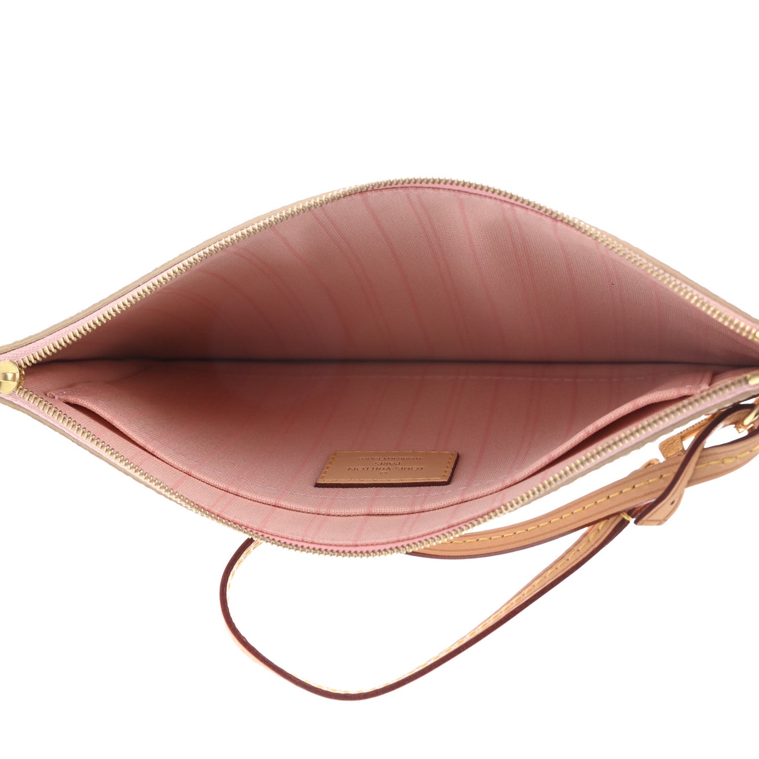 Louis Vuitton Damier Azur Neverfull MM GM Pochette Rose Ballerine 5 of 7
