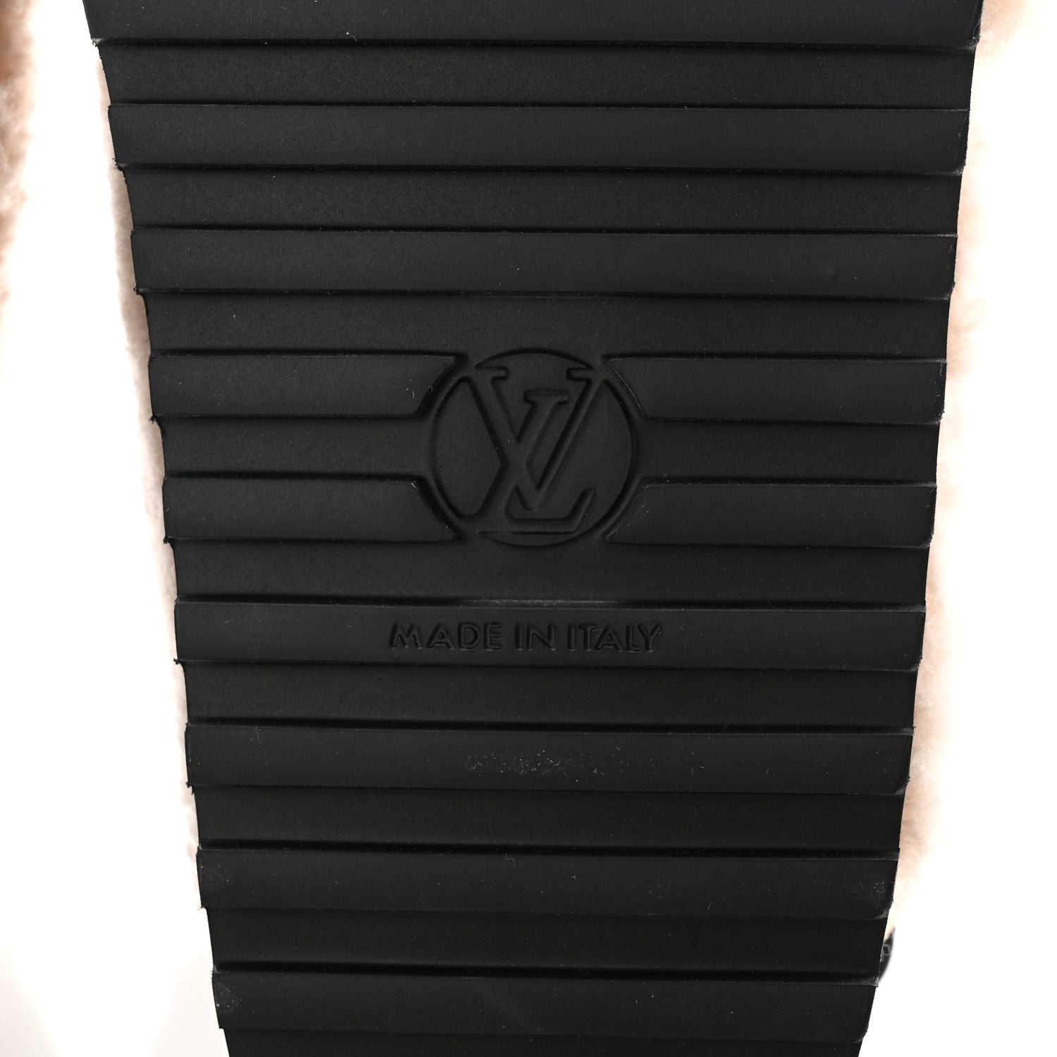 Louis Vuitton Shearling Paseo Sandals 39 Black 8 of 8