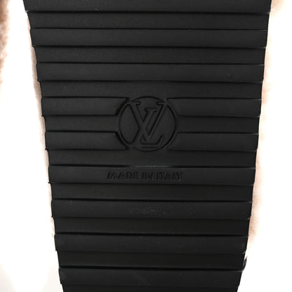 Louis Vuitton Shearling Paseo Sandals 39 Black 8 of 8
