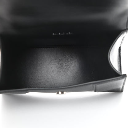 Balenciaga Grained Calfskin Hourglass Top Handle Bag XS Black 5 of 12