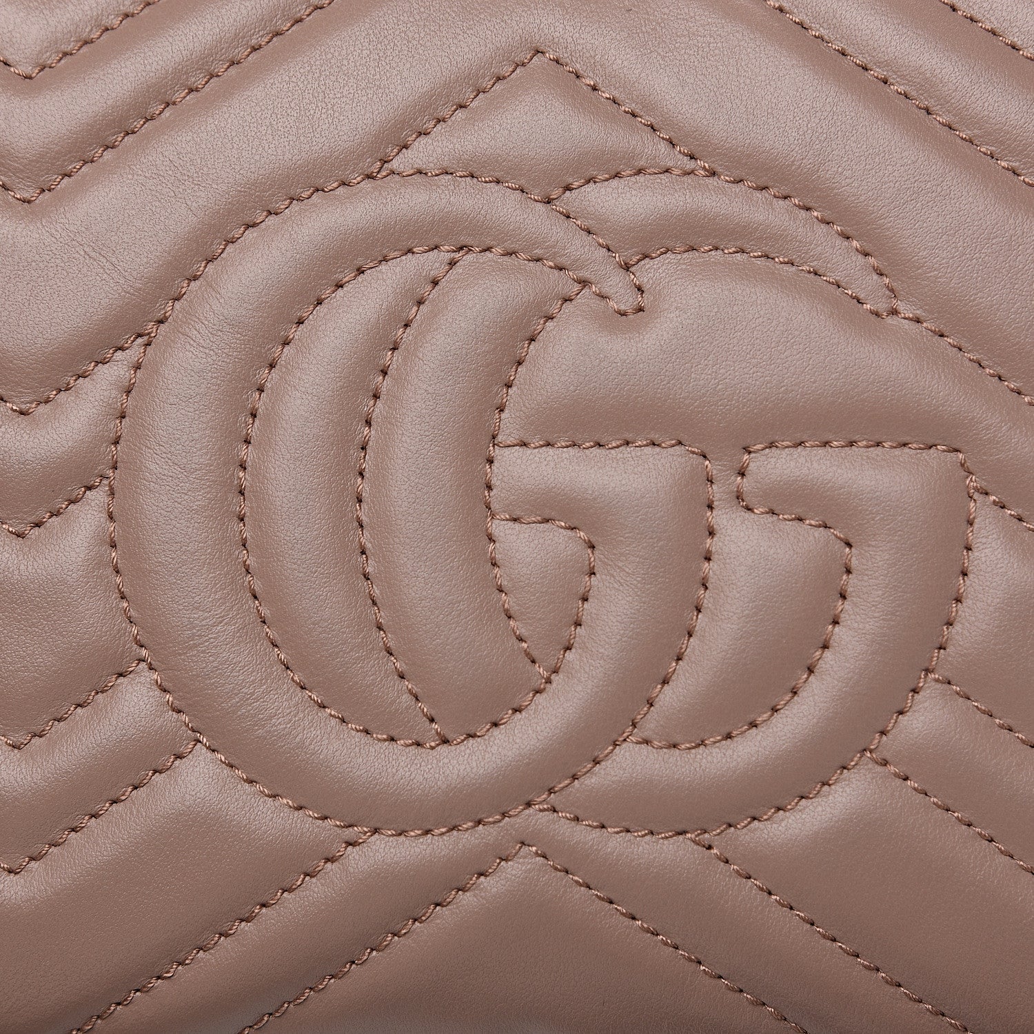Gucci Calfskin Matelasse Small GG Marmont Chain Shoulder Bag Porcelain Rose 8 of 10