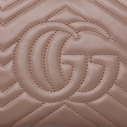 Gucci Calfskin Matelasse Small GG Marmont Chain Shoulder Bag Porcelain Rose 8 of 10
