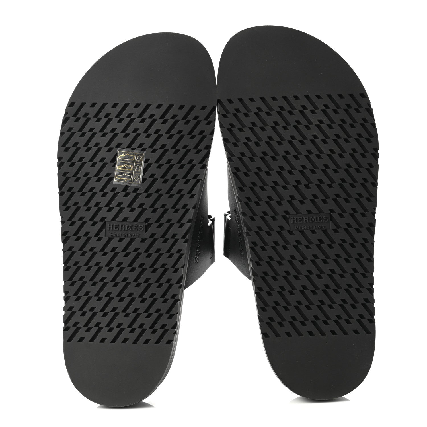 Hermes Calfskin Womens Chypre Sandals 38 Black 5 of 9