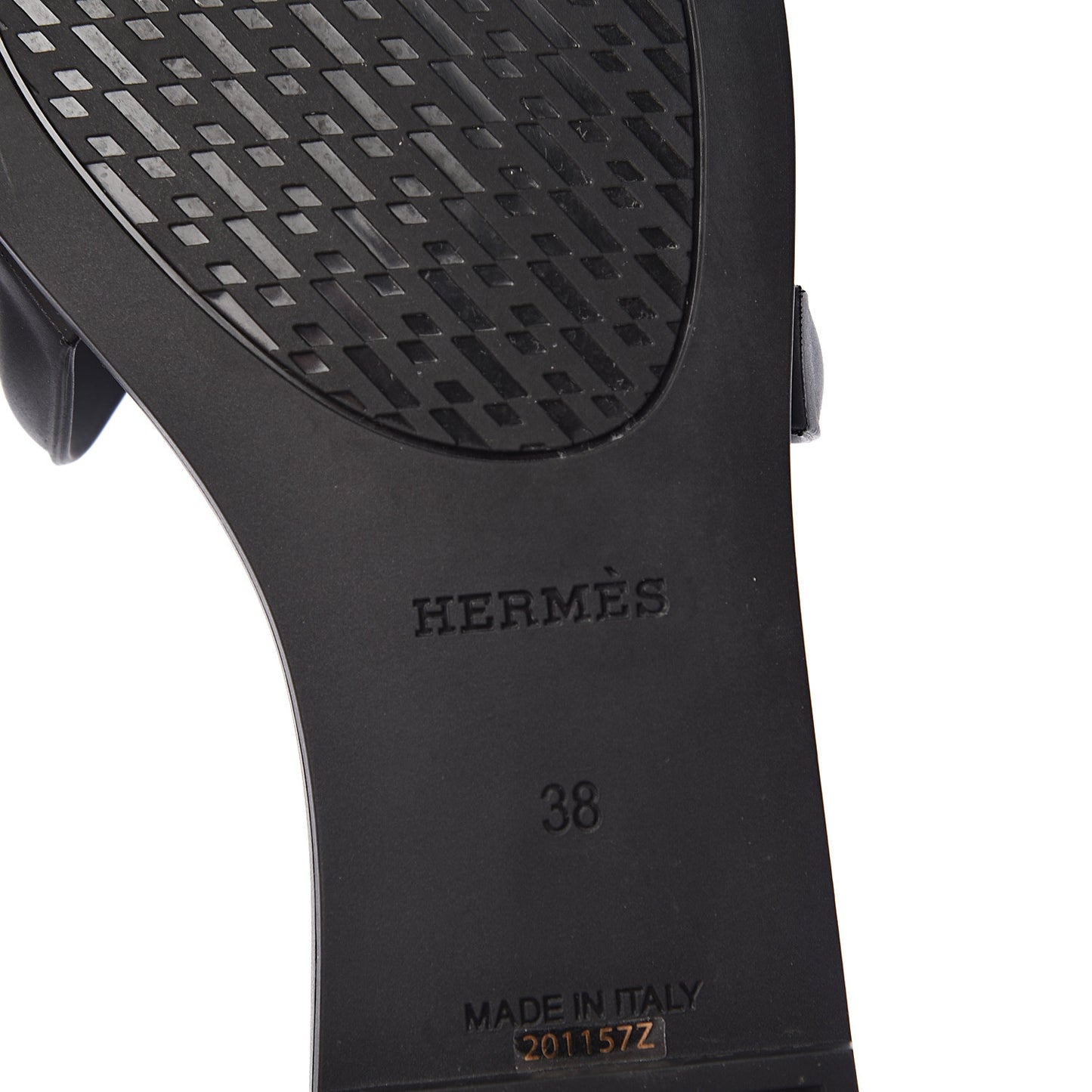 Rubber Aloha Sandals 38 Black