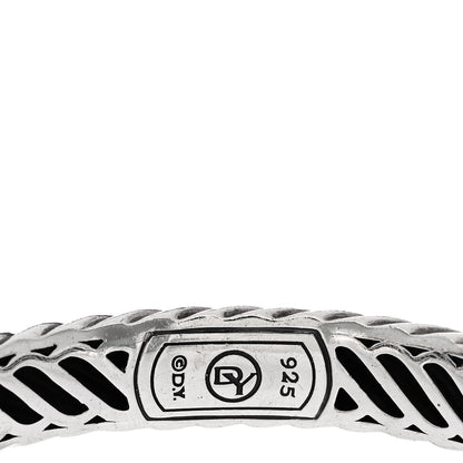 David Yurman Sterling Silver Chalcedony 10mm Waverly Bracelet 3 of 4
