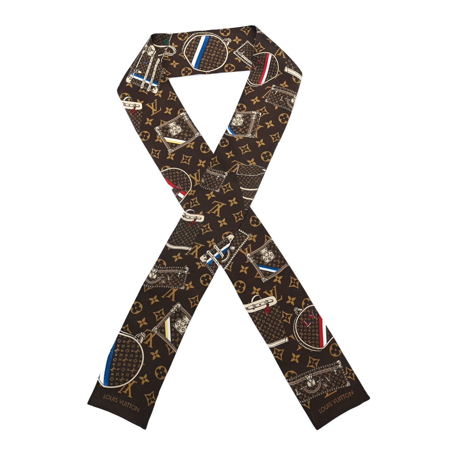 Louis Vuitton Silk Monogram Trunks Bandeau 1 of 3
