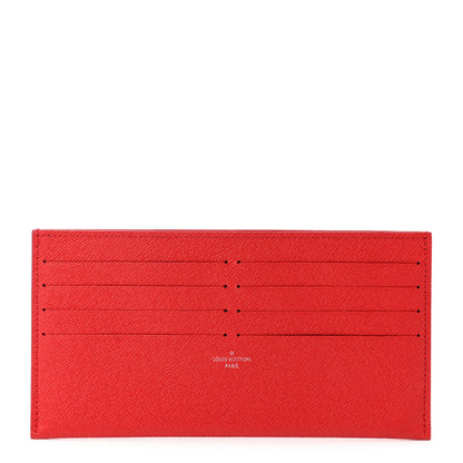 Louis Vuitton Calfskin Felicie Card Holder Insert Cherry 1 of 6