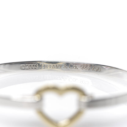 Tiffany Sterling Silver 18K Yellow Gold Heart Buckle Bracelet 3 of 3