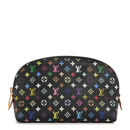 Louis Vuitton Monogram Multicolor Cosmetic Pouch Black Grenade 1 of 9