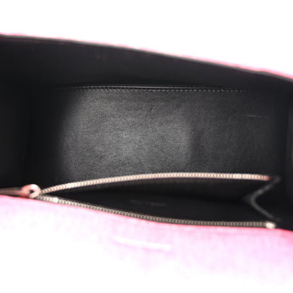 Balenciaga Nappa Denim Printed Small Hourglass Top Handle Bag Denim Pink 5 of 10