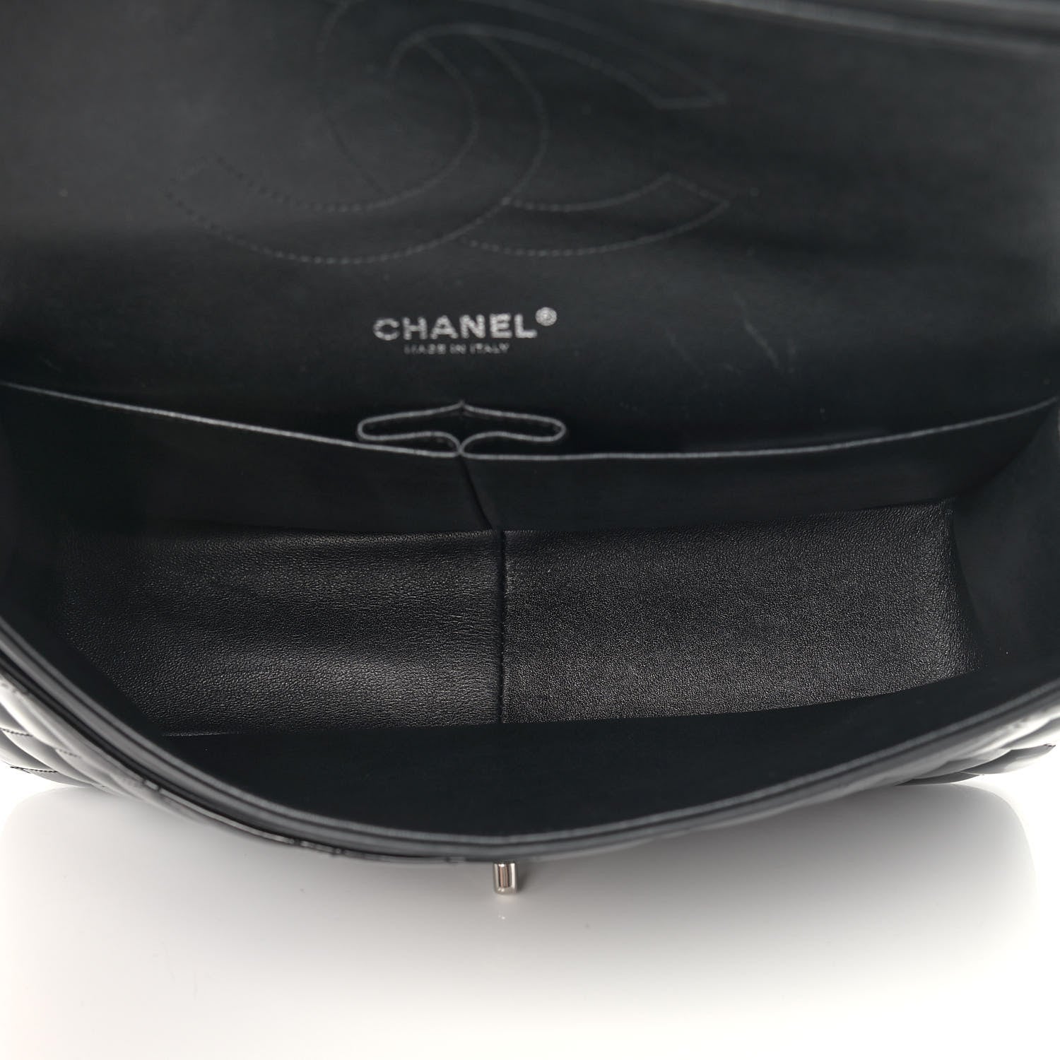 Chanel Patent Quilted Jumbo Double Flap Black 5 of 13