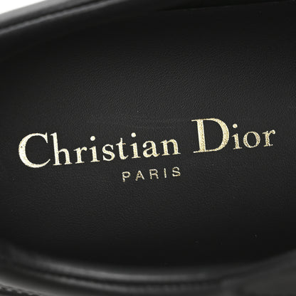 Christian Dior Calfskin Suede Logo Sneakers 37.5 Black 8 of 9