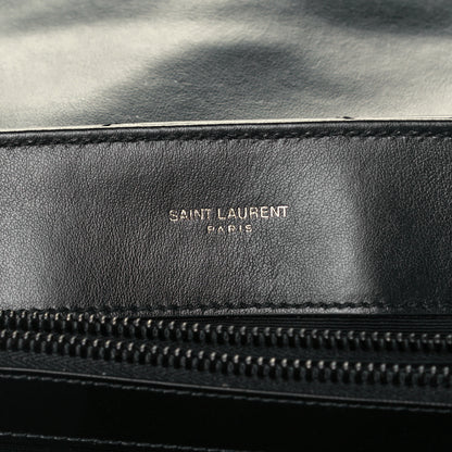 Saint Laurent Calfskin Y Quilted Monogram Medium Loulou Chain Satchel Black 6 of 12