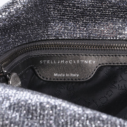 Stella McCartney Metallic Linen Falabella Silver 5 of 9