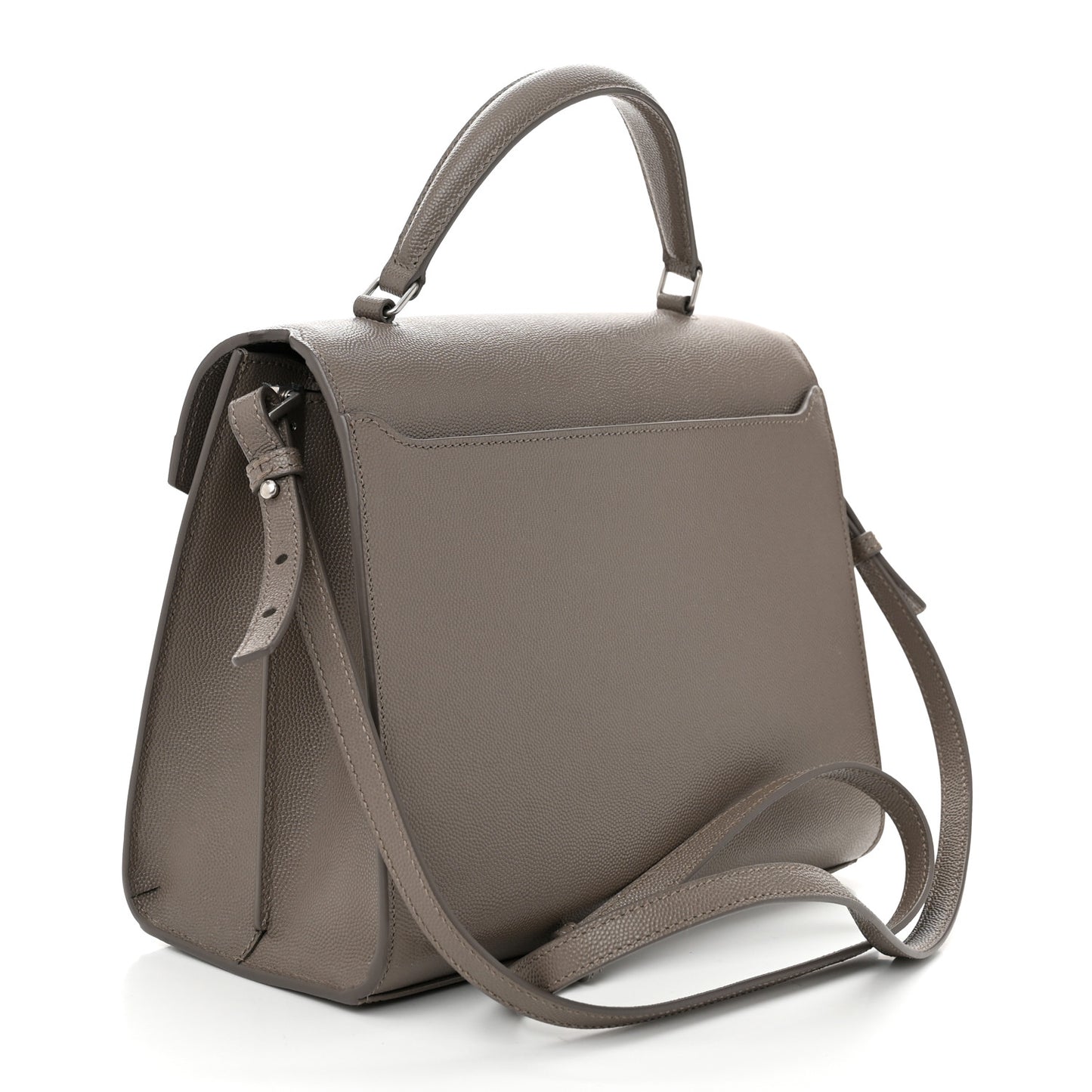 Grain de Poudre Medium Classic Monogram Cassandra Top Handle Earth