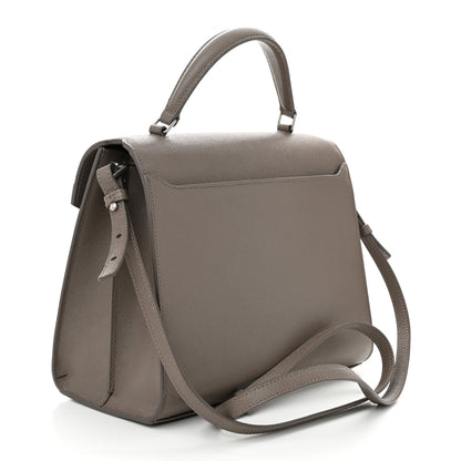 Saint Laurent Grain de Poudre Medium Classic Monogram Cassandra Top Handle Earth 3 of 10