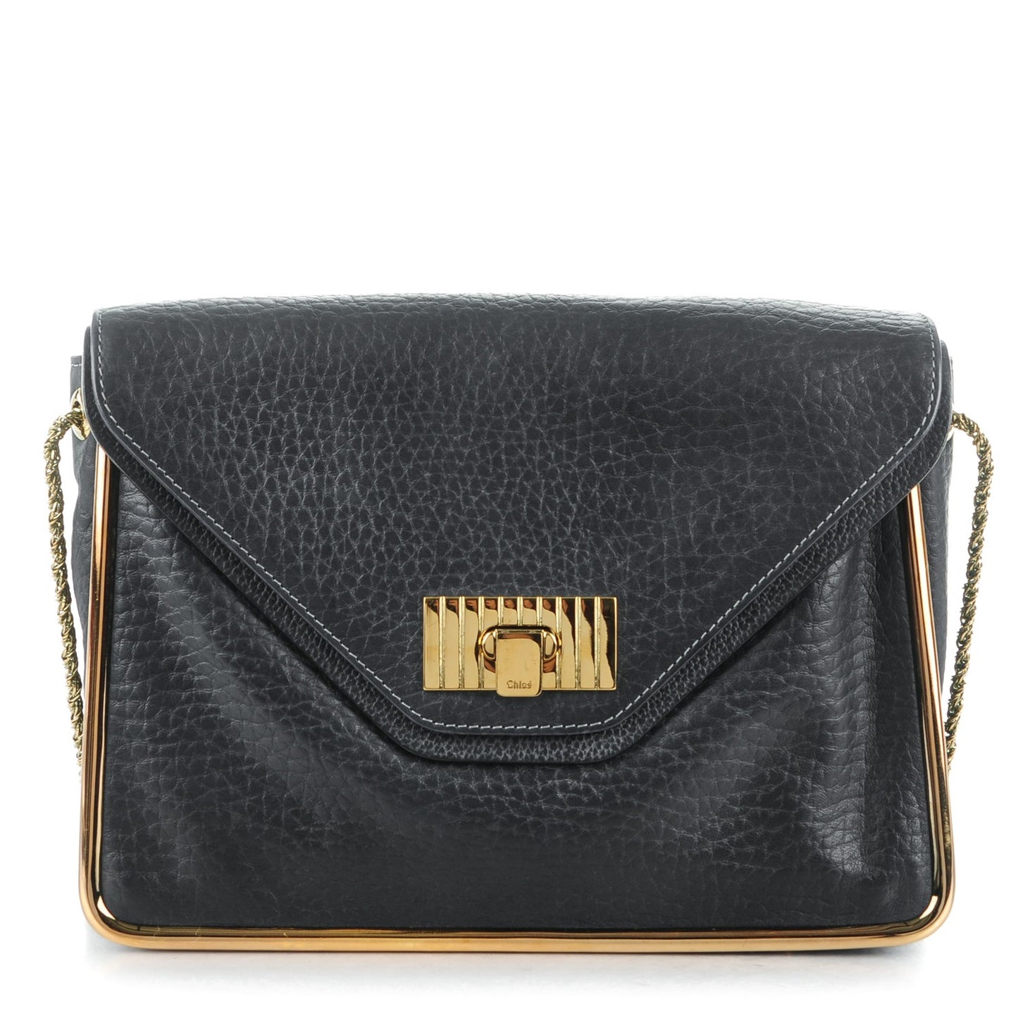 Grained Calfskin Medium Sally Flap Bag