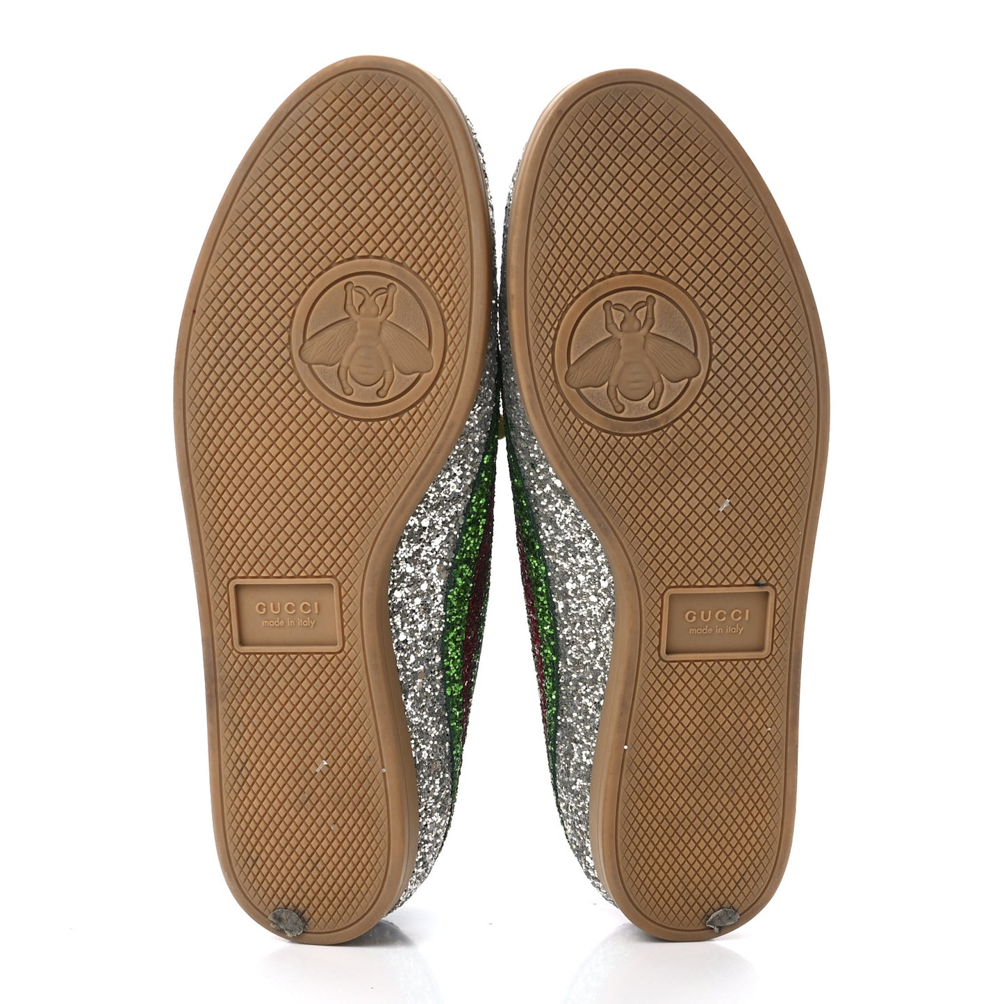 Glitter Fabric Web Falacer Sneakers 40.5 Silver