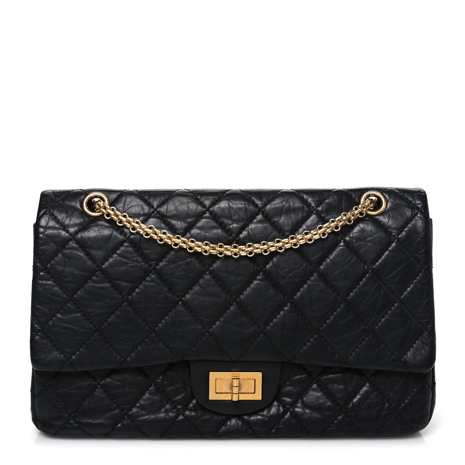 Chanel Aged Calfskin Quilted 2.55 Reissue 227 Flap Black 1 of 10