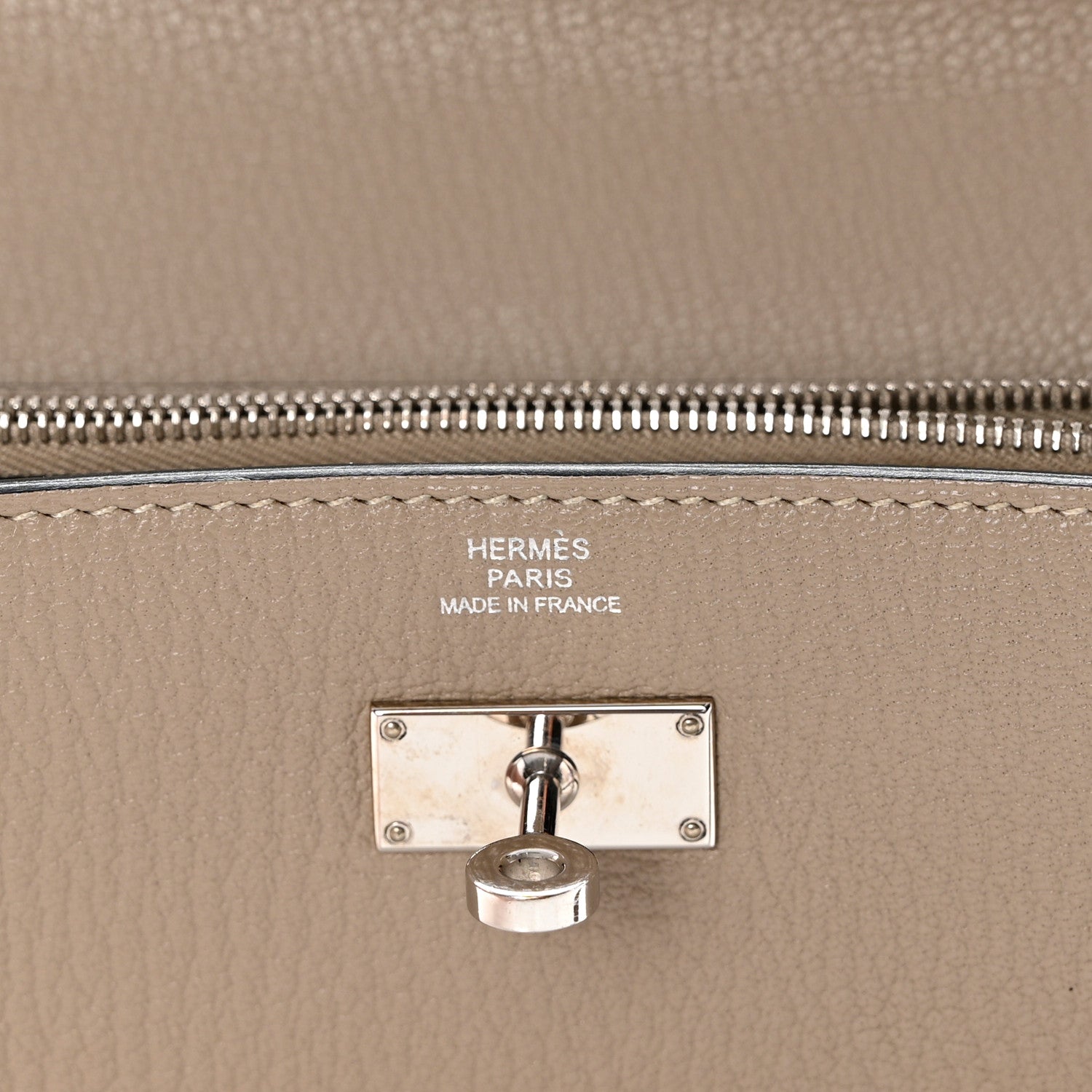 Hermes Chevre Mysore Kelly Longue Wallet Gris Tourterelle 6 of 11