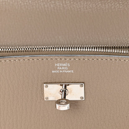 Hermes Chevre Mysore Kelly Longue Wallet Gris Tourterelle 6 of 11