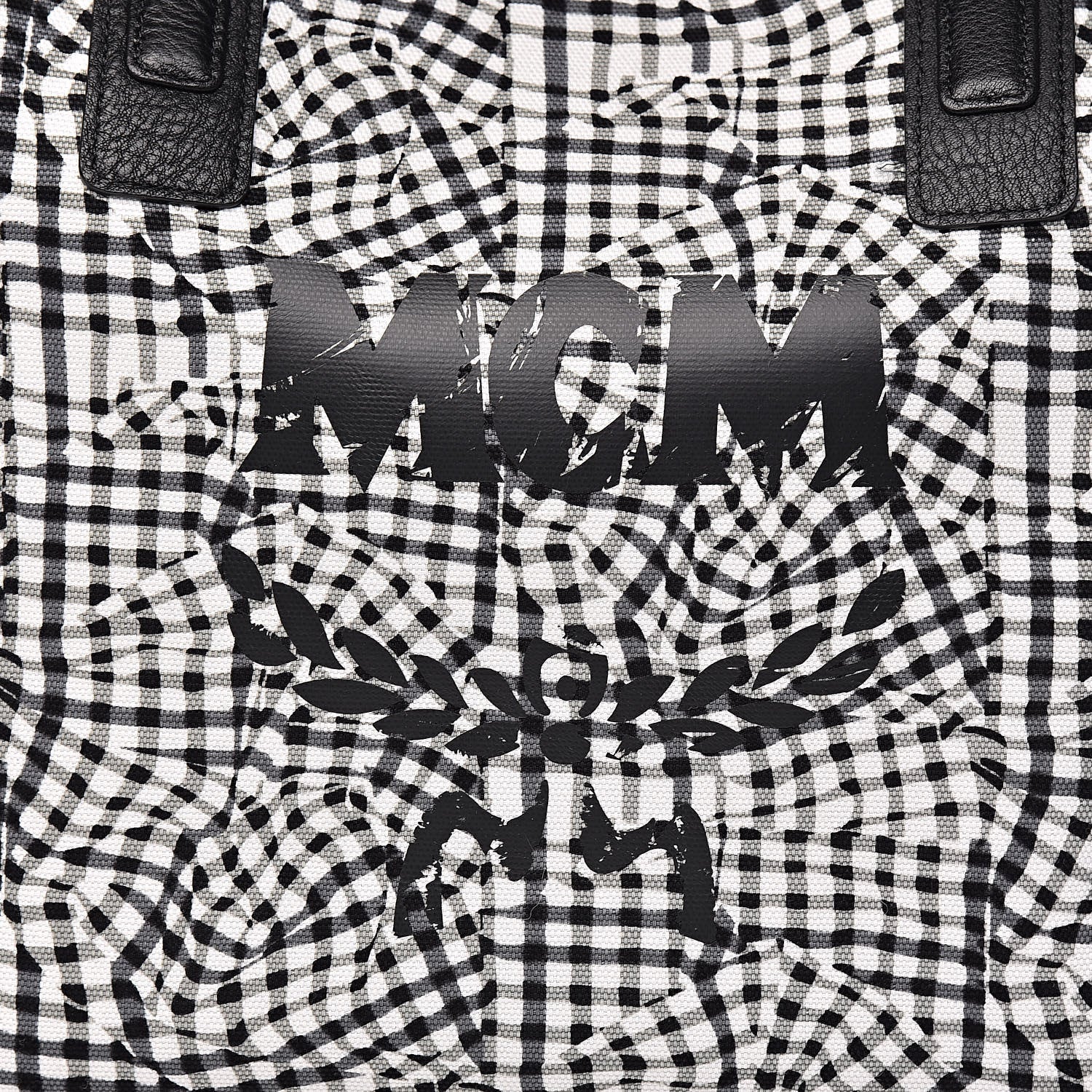 MCM Visetos Large Liz Reversible Shopper Tote Black 17 of 17