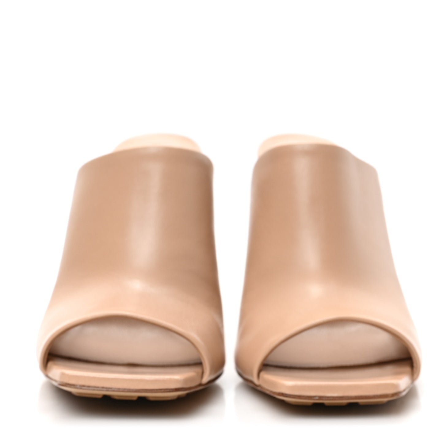 Lambskin Knot Mule Sandals 40 Cipria