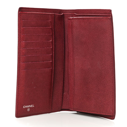 Chanel Caviar Timeless CC Yen Wallet Bordeaux 5 of 22