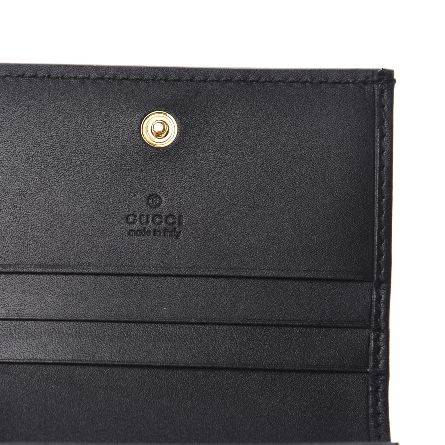 Suede Patent Web Ophidia Card Case Hibiscus Red Black