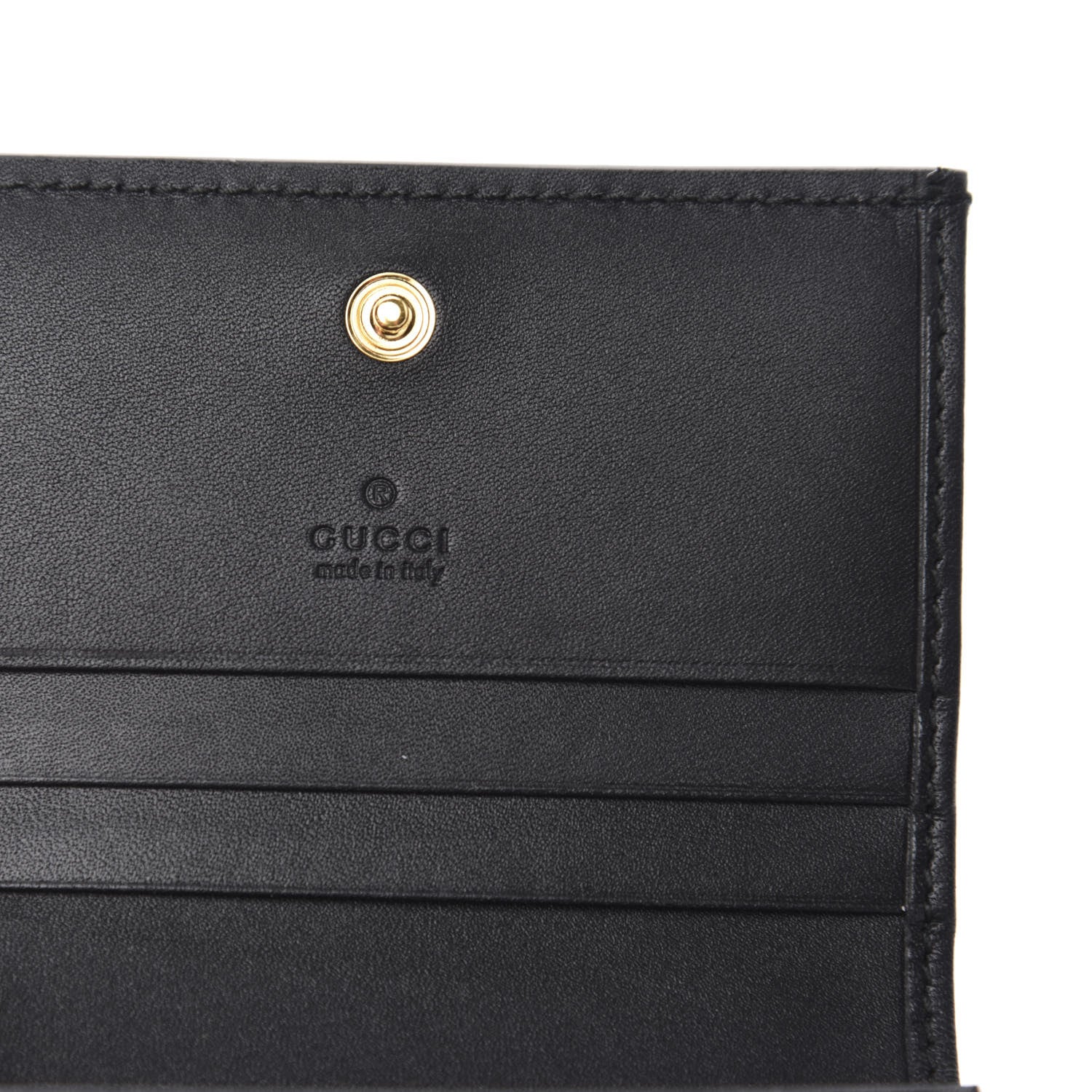 Gucci Suede Patent Web Ophidia Card Case Hibiscus Red Black 6 of 7
