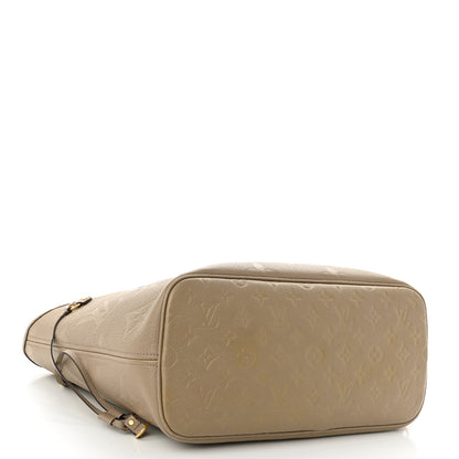 Louis Vuitton Empreinte Monogram Giant Neverfull MM Tourterelle 4 of 10