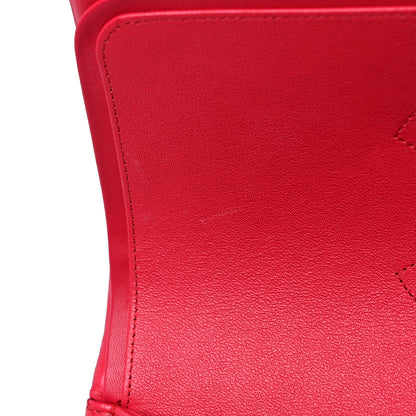 Chanel Lambskin Quilted Jumbo Double Flap Red 11 of 17