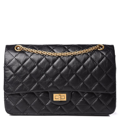 Chanel Aged Calfskin Quilted 2.55 Reissue 226 Flap Black 1 of 10