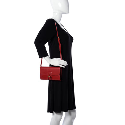 Celine Smooth Calfskin Tassels Wallet On Strap Red 2 of 8