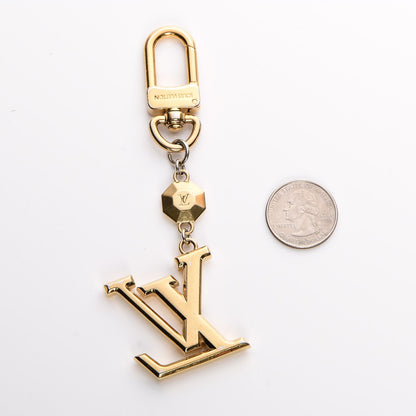 Louis Vuitton LV Facettes Bag Charm Key Holder Gold 2 of 4
