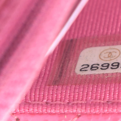 Chanel Caviar Quilted Wallet on Chain WOC Pink 8 of 11