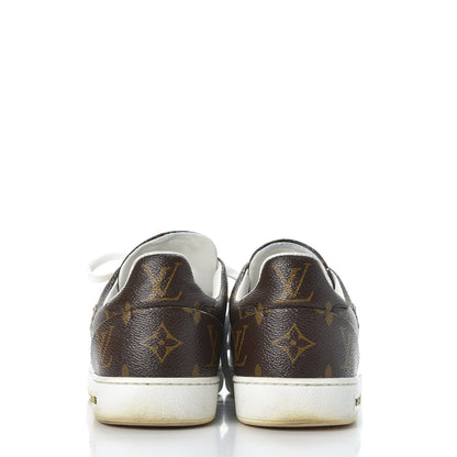 Louis Vuitton Calfskin Monogram LV Black Heart Sneakers 38 Cacao 6 of 13