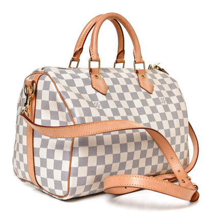 Louis Vuitton Damier Azur Speedy Bandouliere 30 3 of 12
