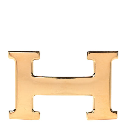 Hermes Polished 32mm H Belt Buckle Gold 1 of 4