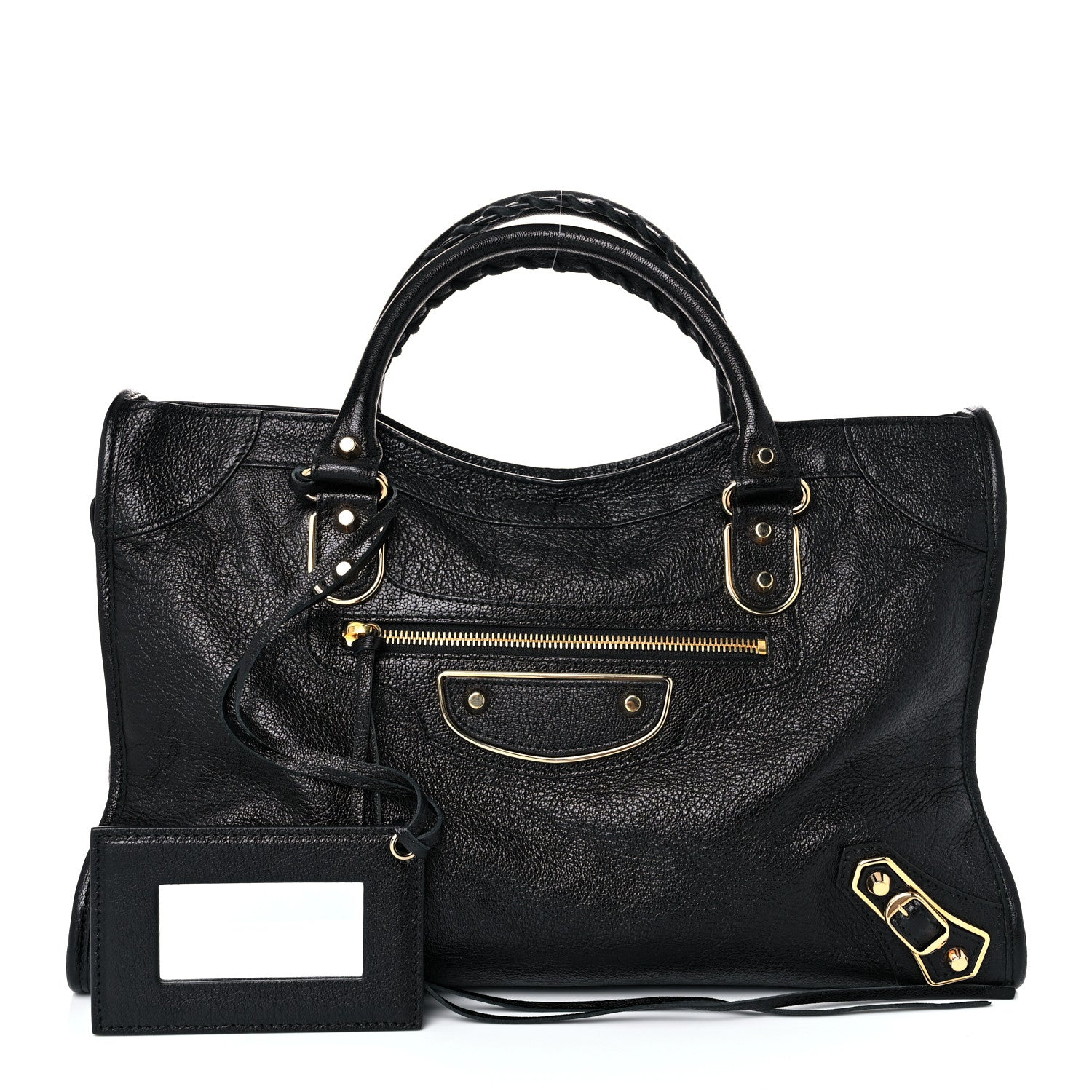 Balenciaga Chevre Gold Metallic Edge Hardware City Black 1 of 15