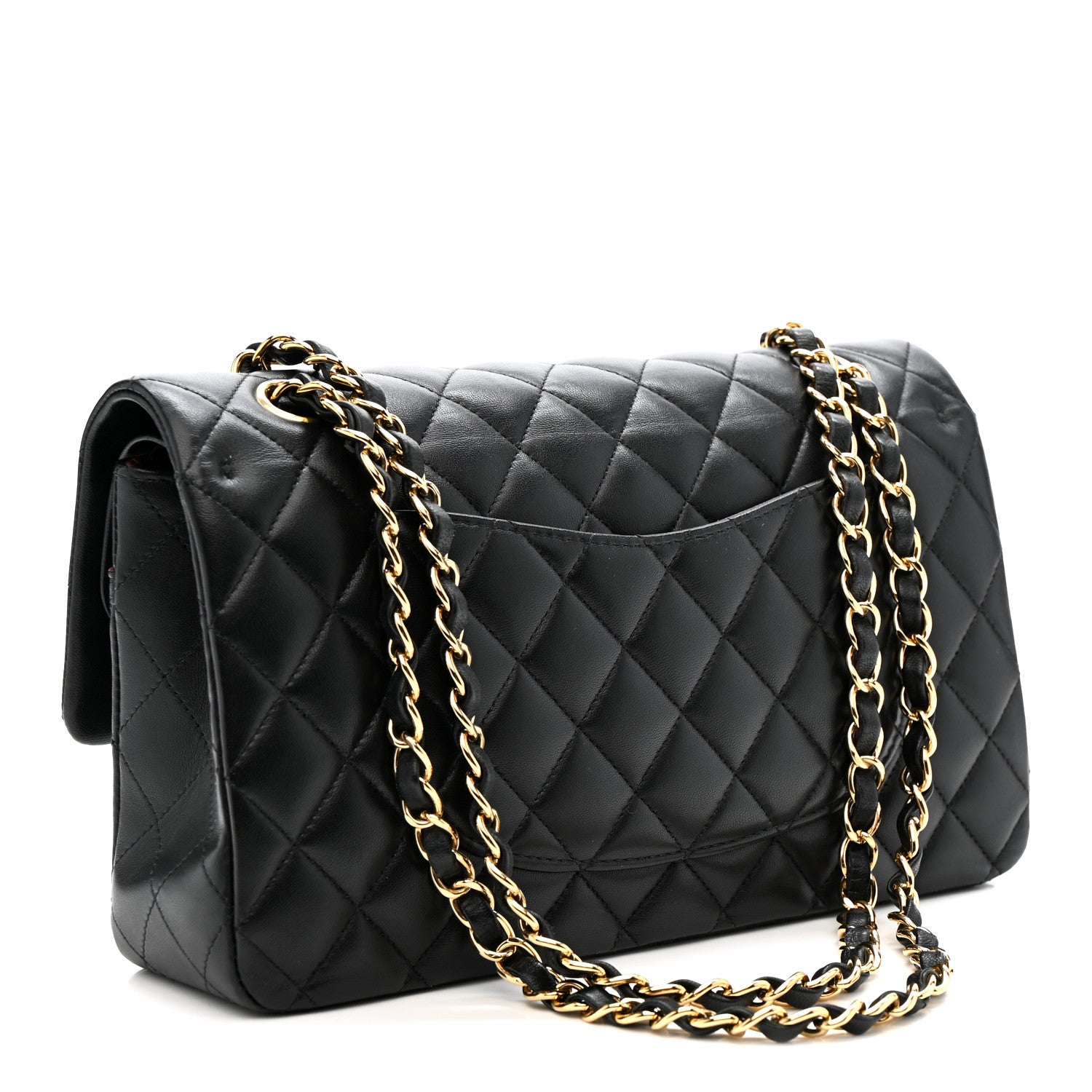 Chanel Lambskin Quilted Medium Double Flap Black 3 of 14